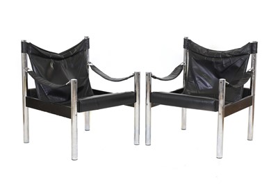 Lot 366 - A pair of Swedish 'Safari' chairs