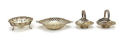 Lot 23 - A pair of pierced silver baskets