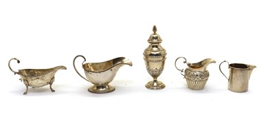 Lot 15 - A  Victorian silver sauce boat