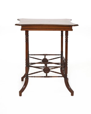 Lot 27 - An inlaid mahogany side table
