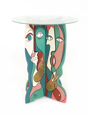 Lot 396 - An unusual cubist-style table