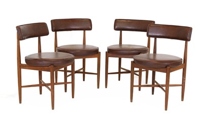 Lot 397 - A set of four G Plan teak dining chairs