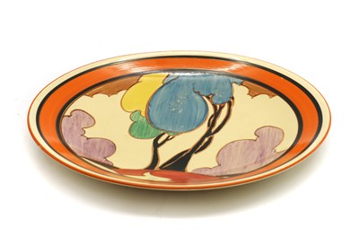 Lot 208 - A Clarice Cliff 'Blue Autumn' plate