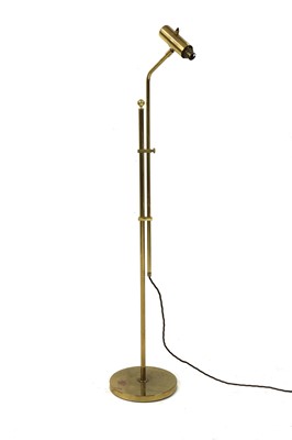 Lot 276 - An adjustable brass standard lamp