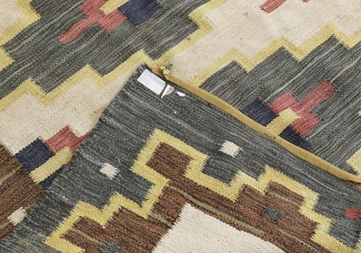 Lot 267 - A Swedish handwoven flat-weave rug