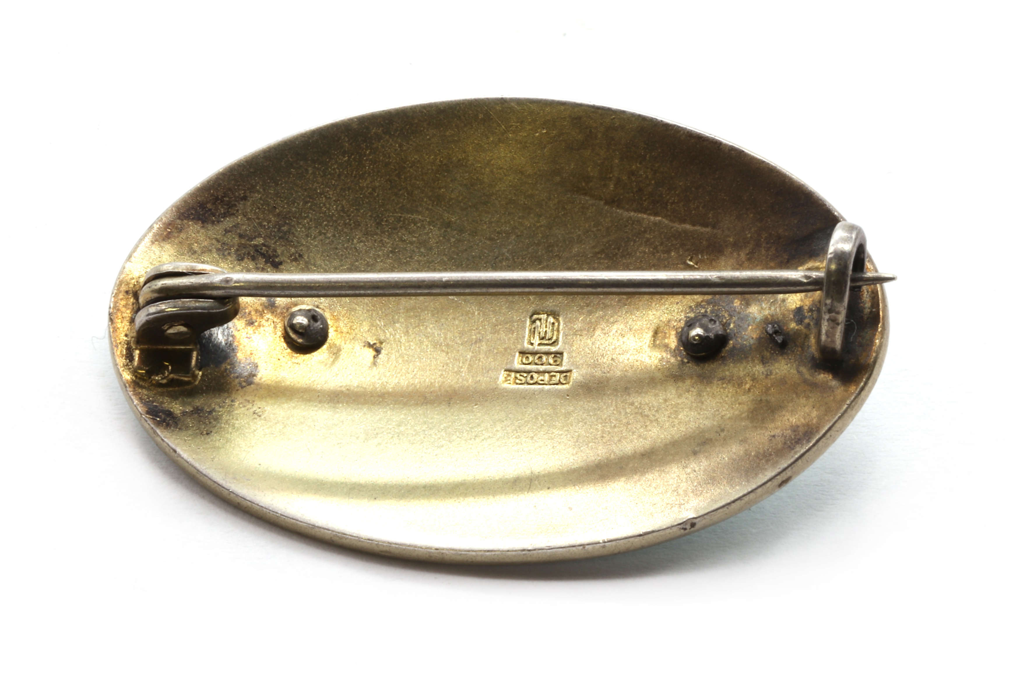 Lot 30 A Jugendstil silver enamel brooch, by