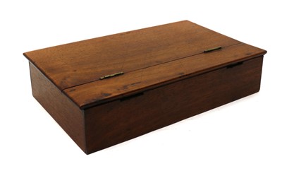 Lot 202 - A mahogany sewing box
