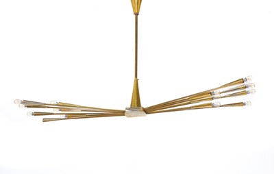 Lot 333 - An Italian brass ceiling light