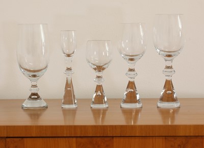 Lot 336 - A suite of Danish Holmegaard glassware