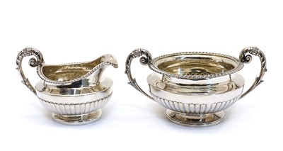 Lot 6 - A George IV silver twin-handled sugar bowl
