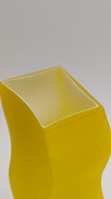 Lot 105 - A Swedish cased glass 'Wave' vase