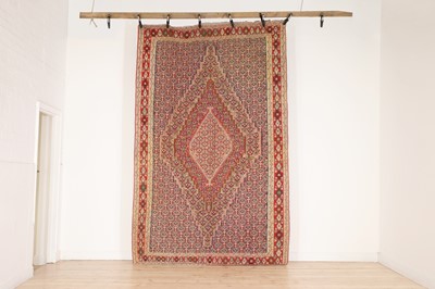 Lot 159 - A Senneh kilim wool rug