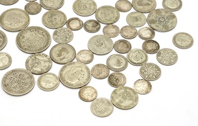 Lot 47 - A collection of Victorian and later silver and part silver coinage