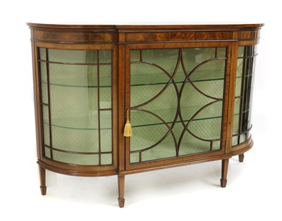 Lot 250A - An Edwardian inlaid mahogany credenza