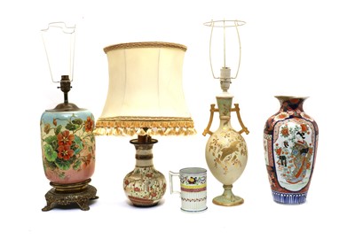 Lot 92 - A collection of table lamps