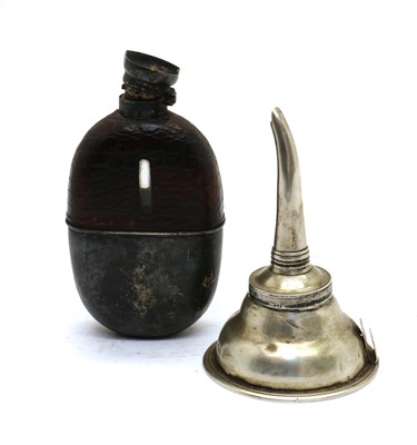 Lot 7 - A George III silver wine funnel
