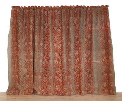 Lot 95 - A pair of William Morris design curtains