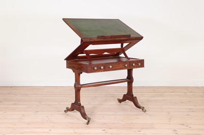Lot 77 - A Regency mahogany architect's table
