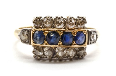 Lot 40 - An early 20th century sapphire and diamond ring