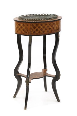 Lot 262 - A French kingwood and parquetry inlaid jardiniere