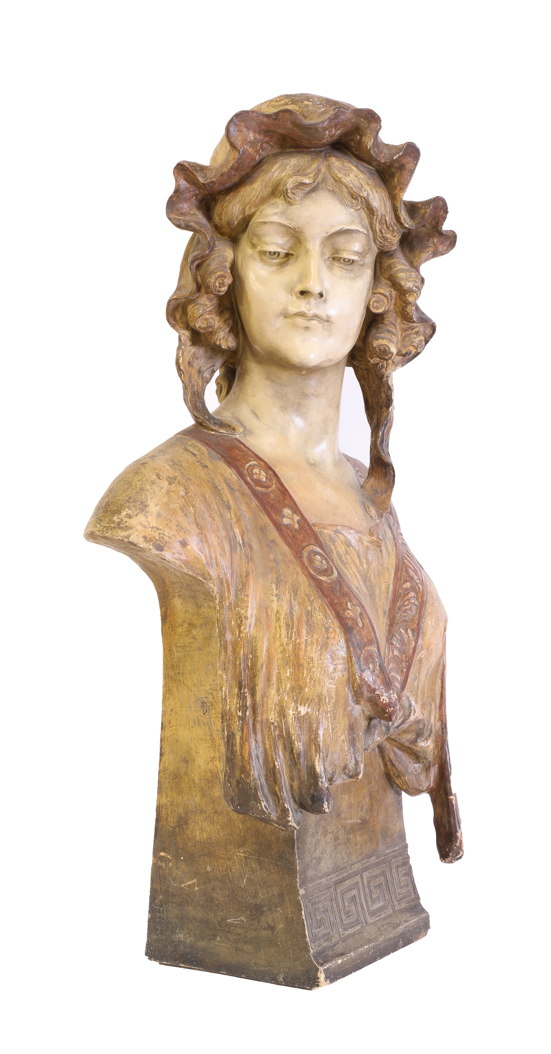 lot-33-a-goldscheider-terracotta-bust-of-a-girl