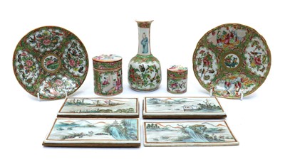 Lot 130 - A collection of Chinese Canton famille rose