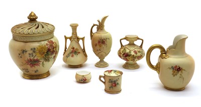 Lot 71 - A Royal Worcester porcelain pot pourri vase and cover
