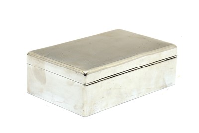 Lot 6 - A silver mounted cigarette box