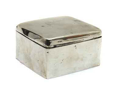 Lot 7 - A silver mounted cigarette box