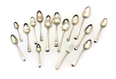 Lot 5 - A collection of Georgian and later silver spoons