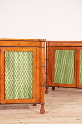 Lot 109 - A pair of George III-style side cabinets