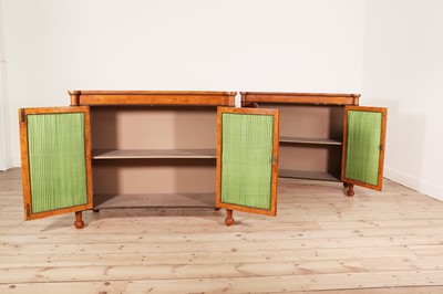 Lot 109 - A pair of George III-style side cabinets
