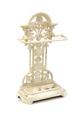 Lot 509 - A Victorian cast iron stick stand