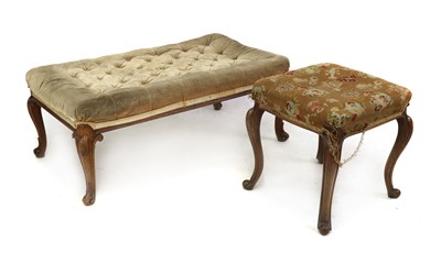 Lot 513 - A Victorian mahogany footstool
