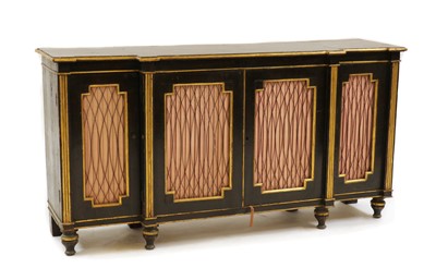 Lot 495 - A Regency breakfront side cabinet