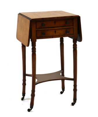 Lot 460 - A polished pine drop-leaf work table