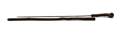 Lot 267 - A blackthorn root sword stick