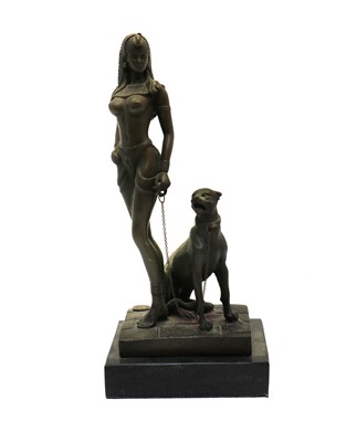 Lot 140 - A bronze figure