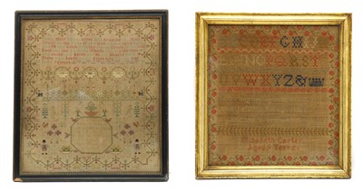 Lot 200 - A George III needlework sampler