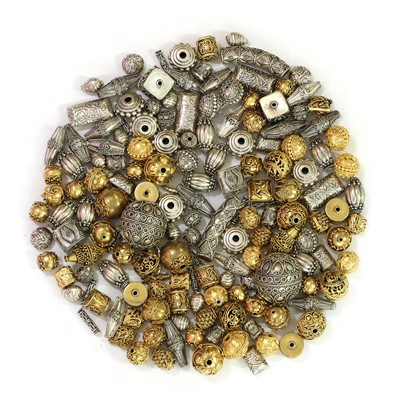 Lot 450 - A collection of silver and silver gilt beads