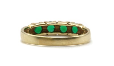 Lot 243 - A gold green agate ring