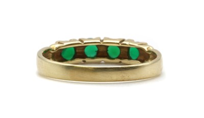 Lot 243 - A gold green agate ring