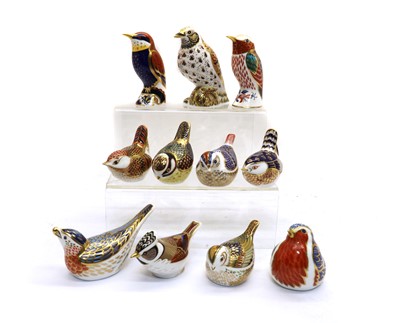 Lot 91 - A collection of Royal Crown Derby porcelain paperweights