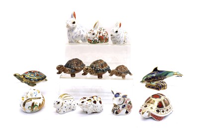 Lot 88 - A collection of Royal Crown Derby porcelain paperweights