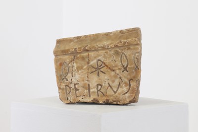 Lot 115 - An early Christian alabaster panel fragment