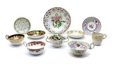 Lot 75 - A collection of English porcelain teawares