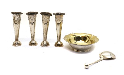Lot 43 - A Victorian silver Christening bowl and spoon