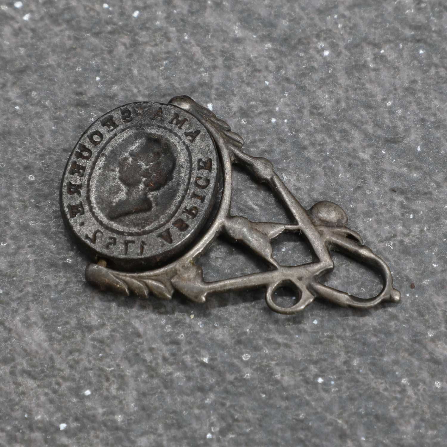 Lot 54 - A Masonic Jacobite Rising fob seal
