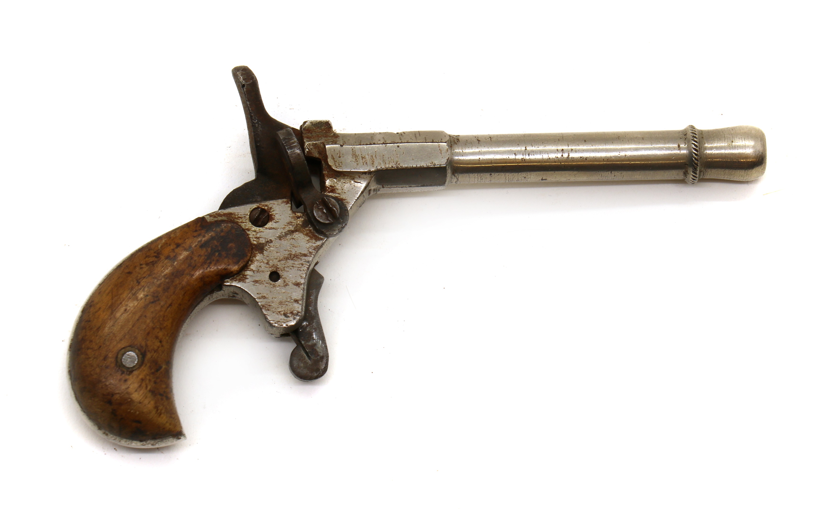 Lot 200 - A German .22 flobert 6mm parlour pistol,