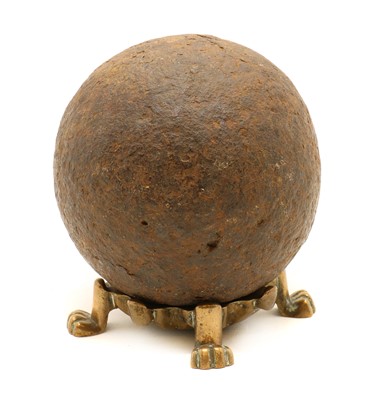 Lot 195 - An English civil war cannonball